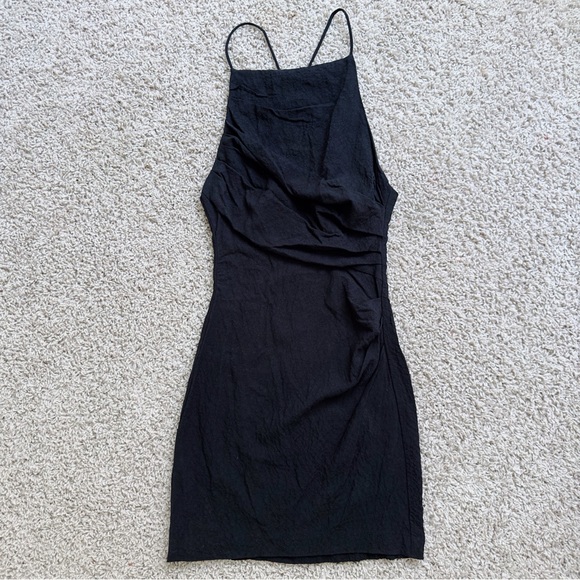 Zara Textured Draped Mini Dress - Picture 5 of 12